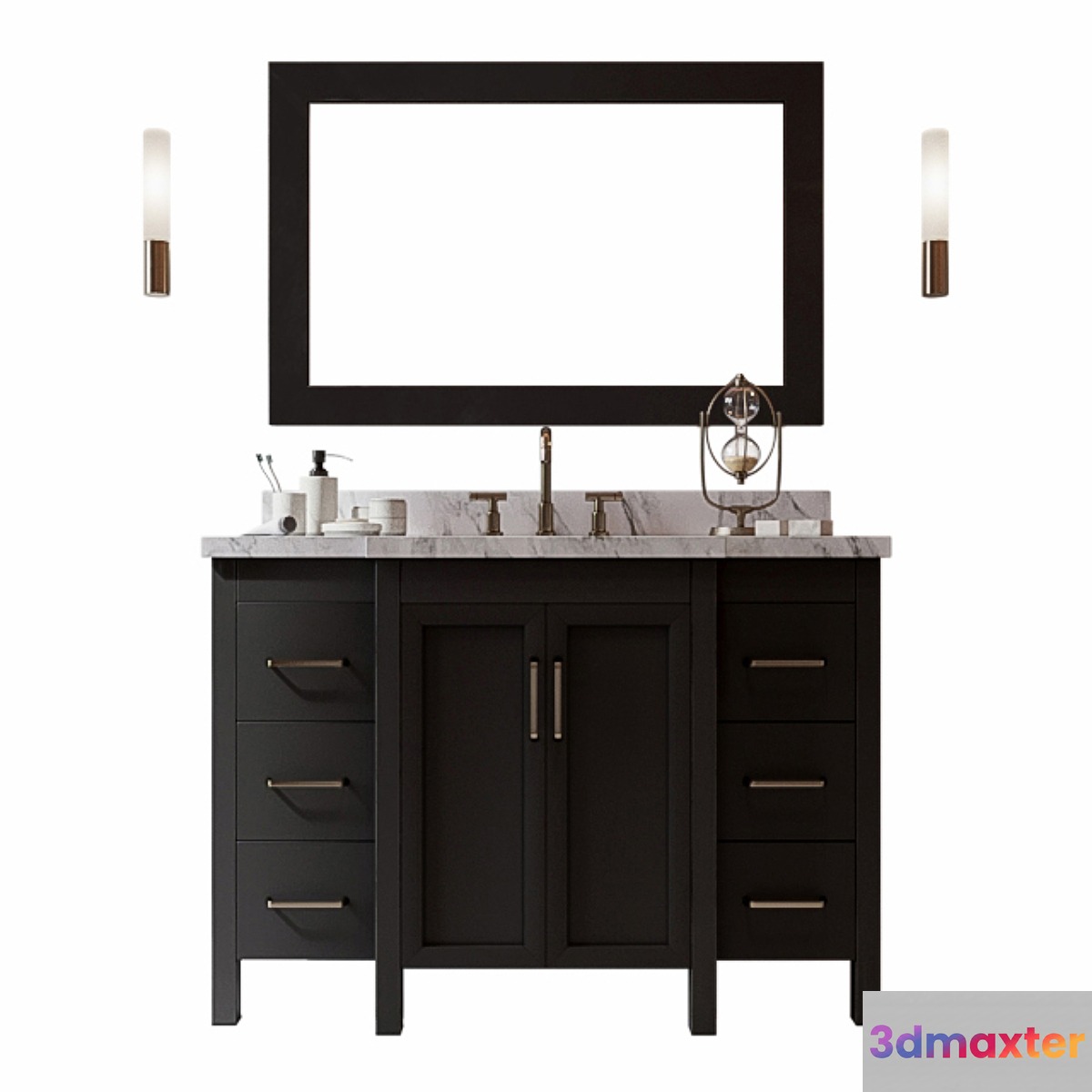 Bathroom Vanity bmc1603-v4802-blk - No.2 3D Max