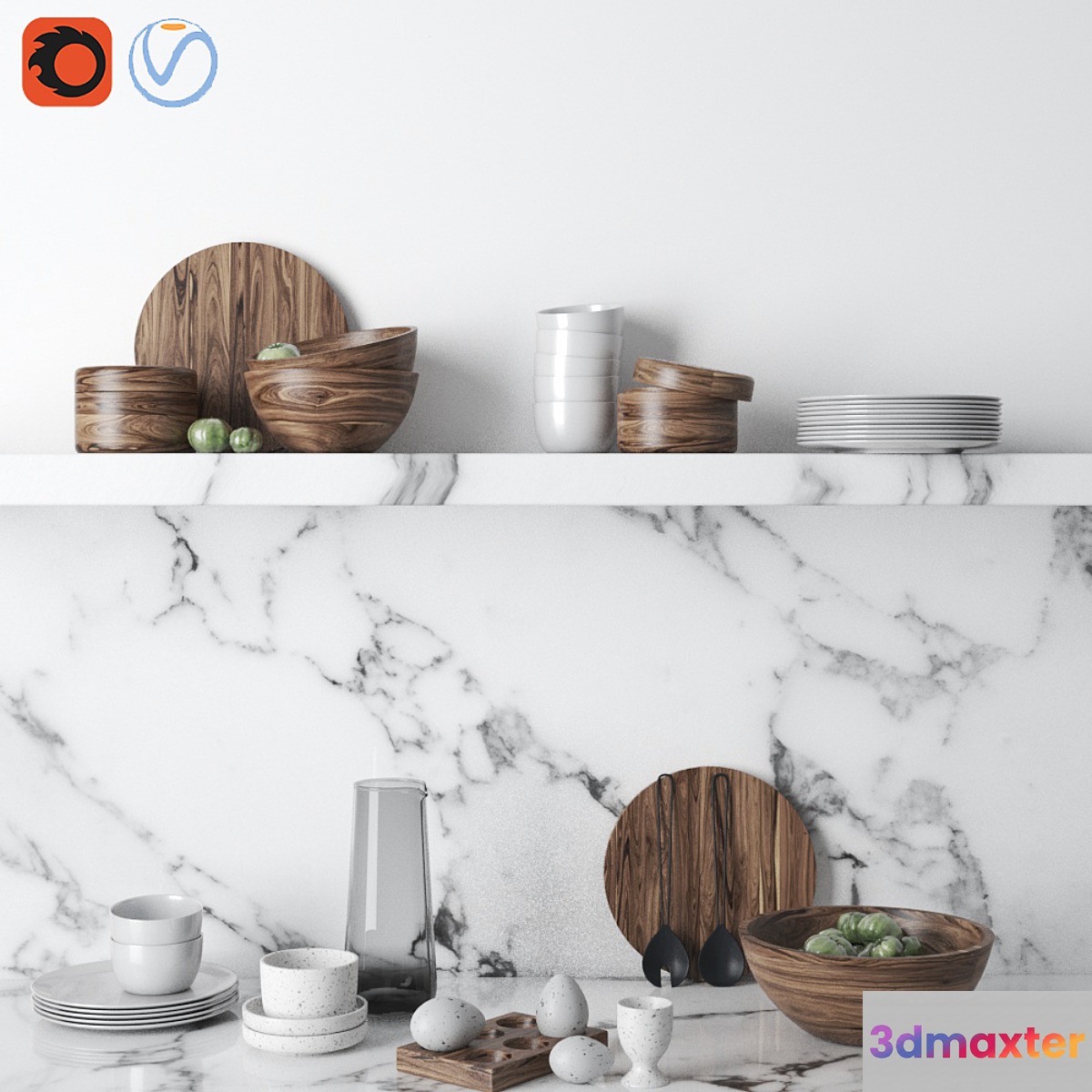HM_Kitchen_Set_1 3D Max