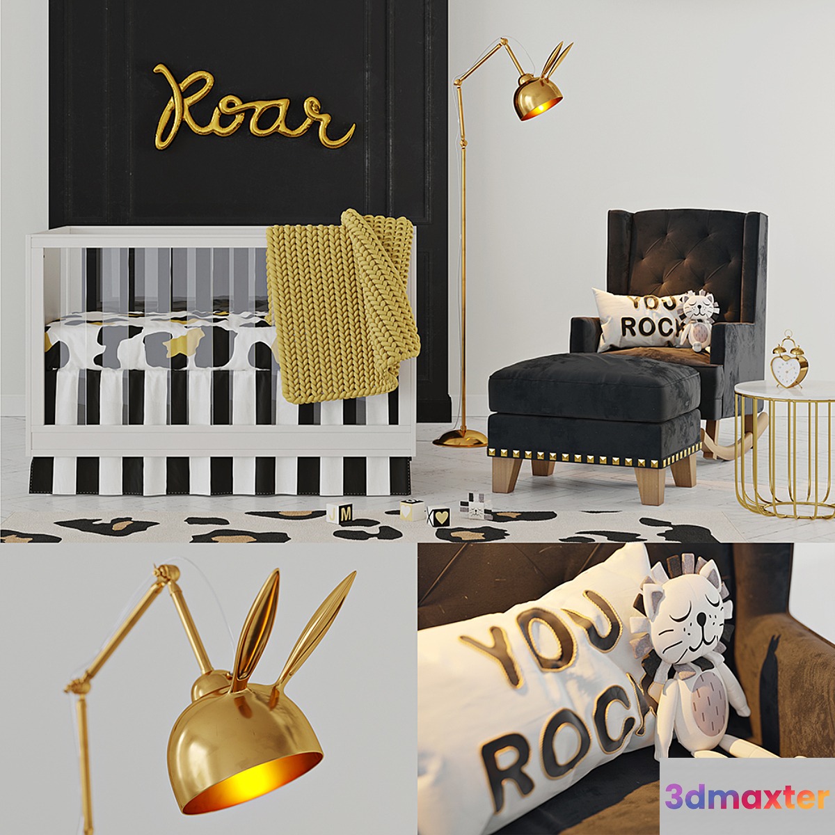 Emily & Merritt Rock and Roar Nursery
