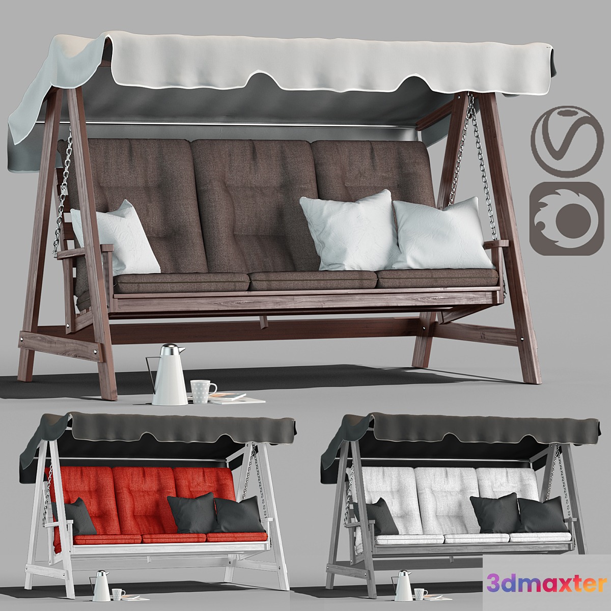 Garden swings kornhult in 3 colors