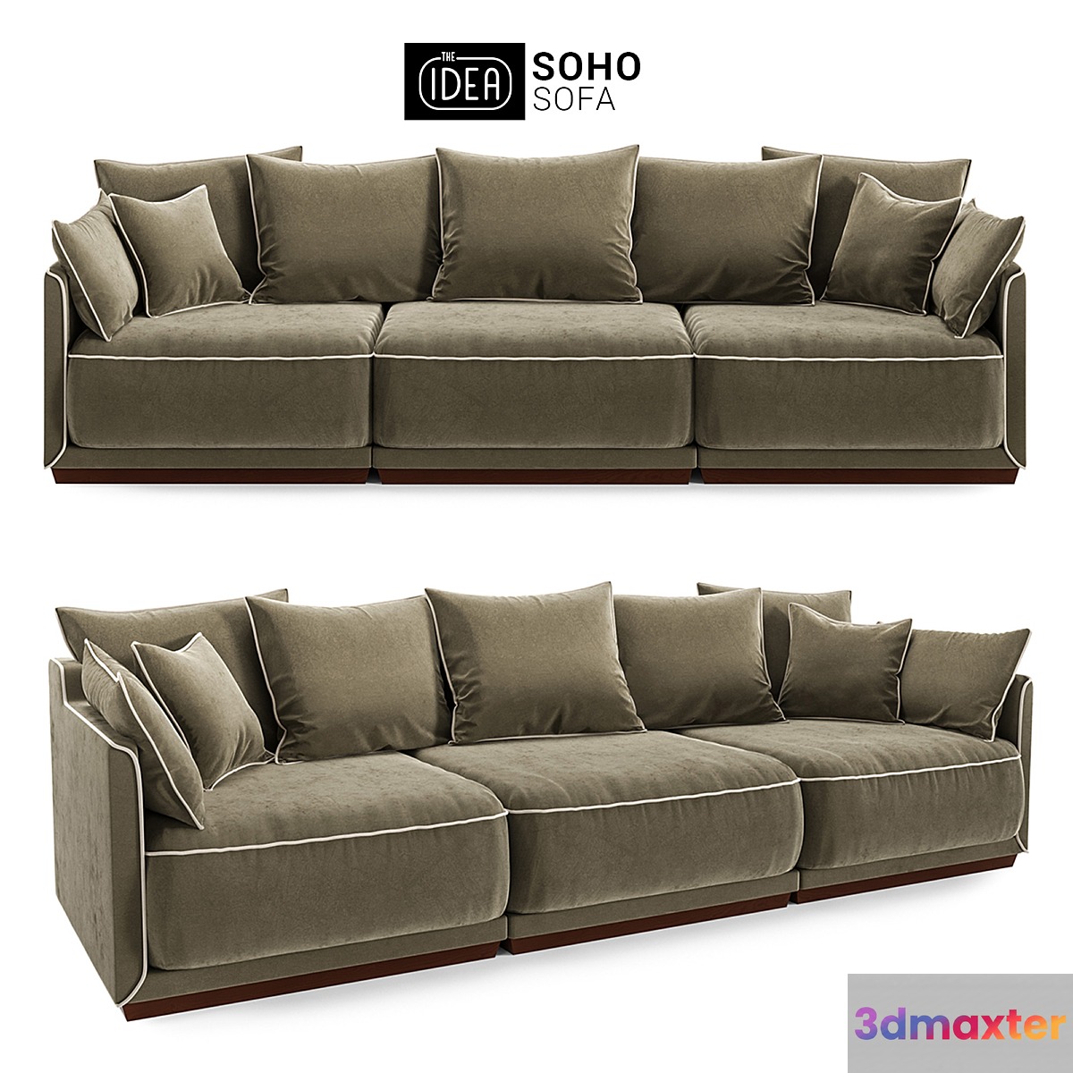 The IDEA Modular Sofa SOHO (item 803-805-804) 3D Max