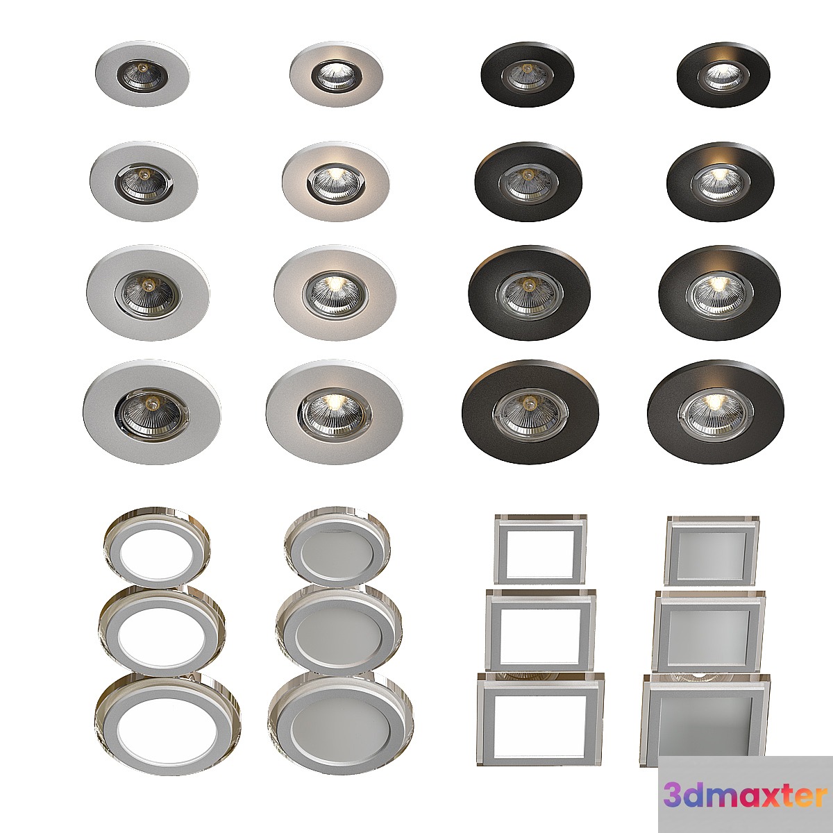 Recessed luminaires delta light 4 kinds - No.4