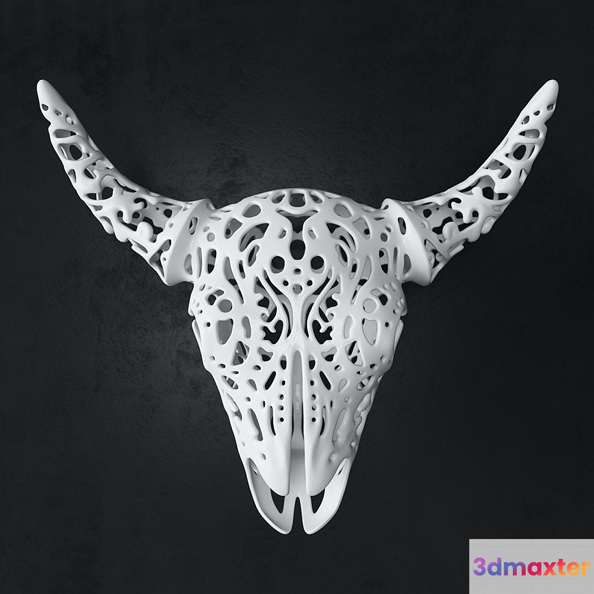 Buffalo_3D_Skull_Tallado