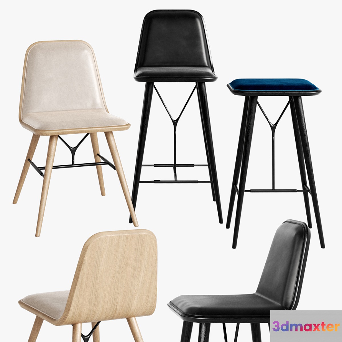 Fredericia Spine Stool Barstool Chair - No.2