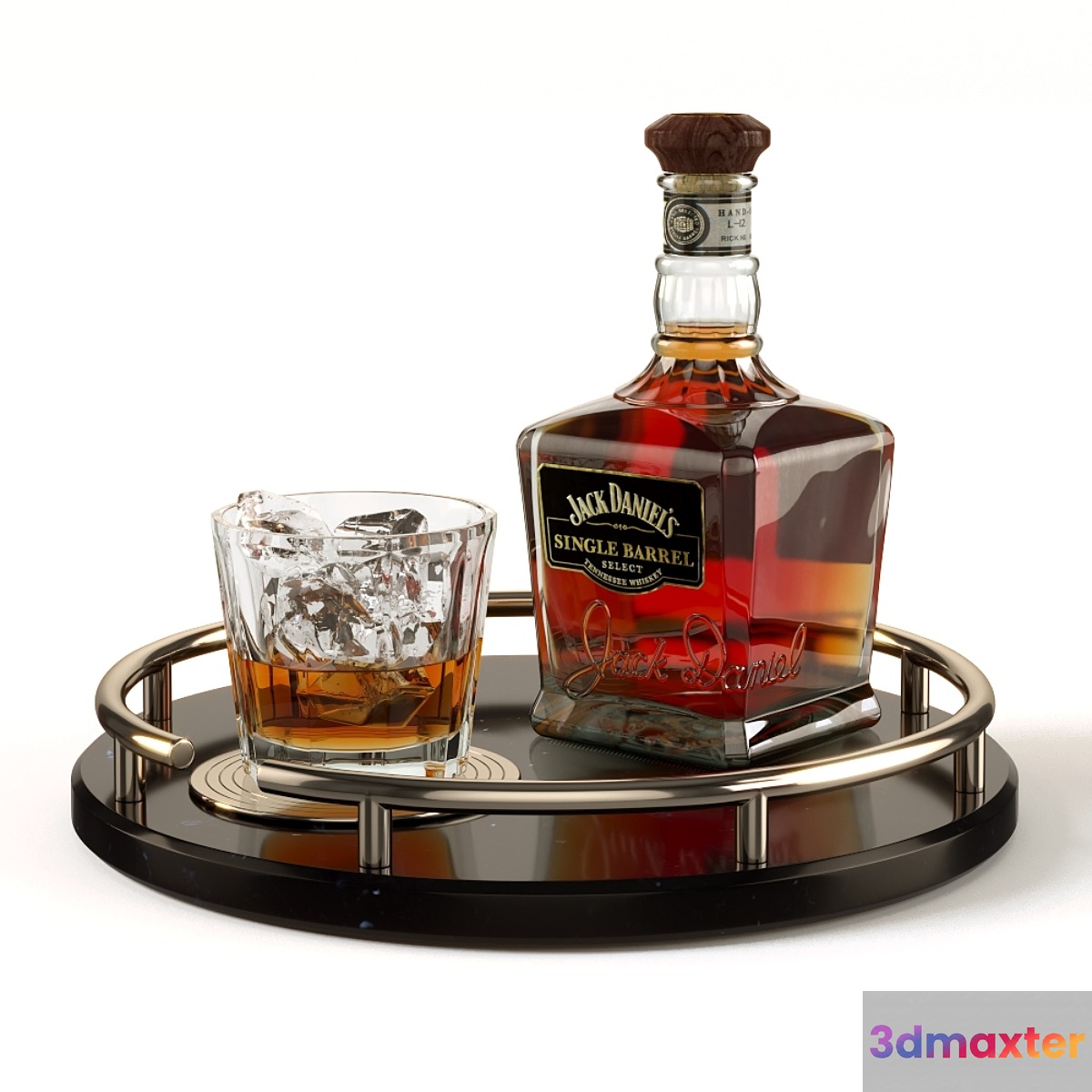 Jack Daniel's - Single Barrel 3D Max