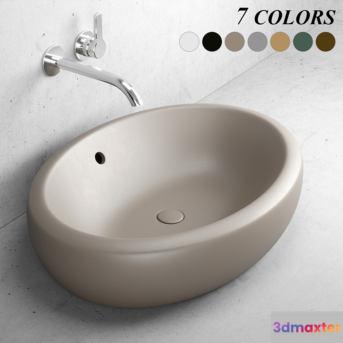 Ceramica Cielo Fluid washbasin - No.2 3D Max