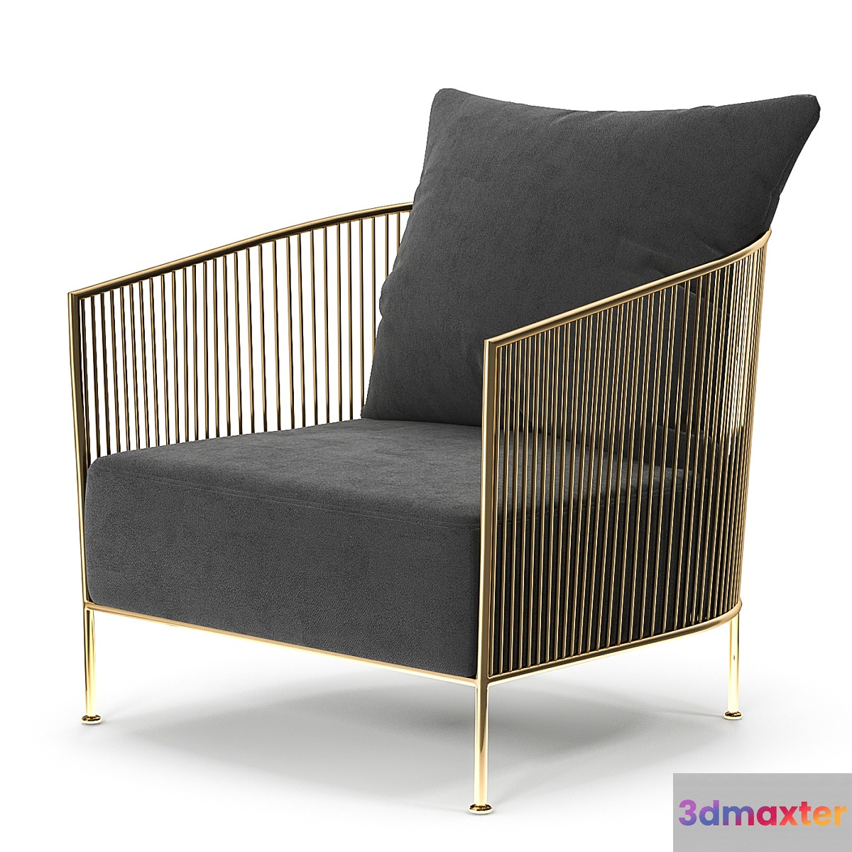 ARMCHAIR EICHHOLTZ 112038 KNOX 3D Max