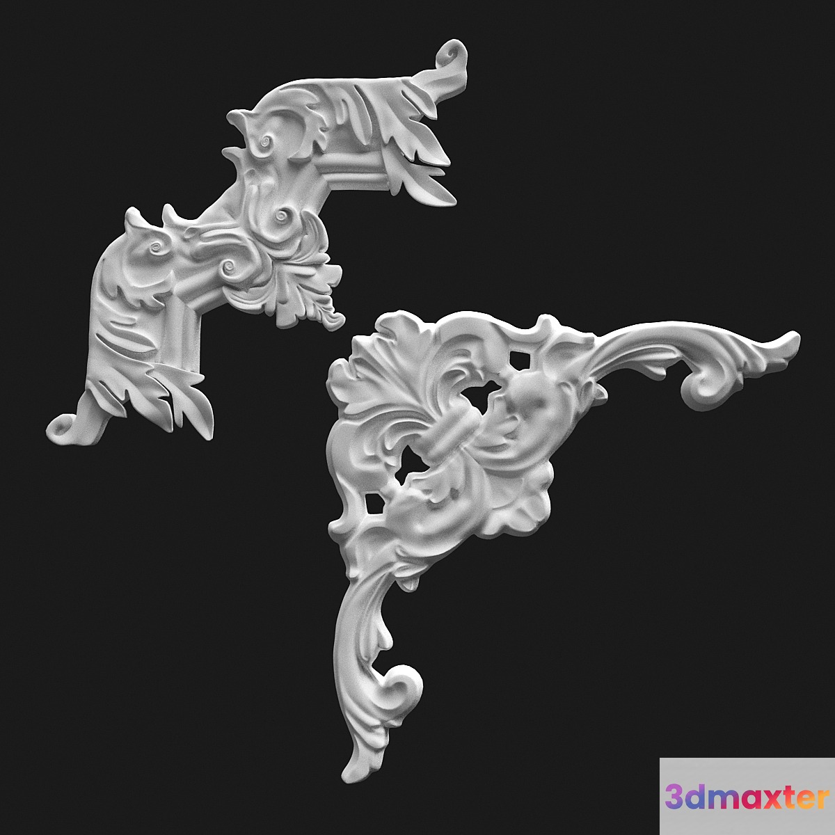 Corner element Perfect 3D Max
