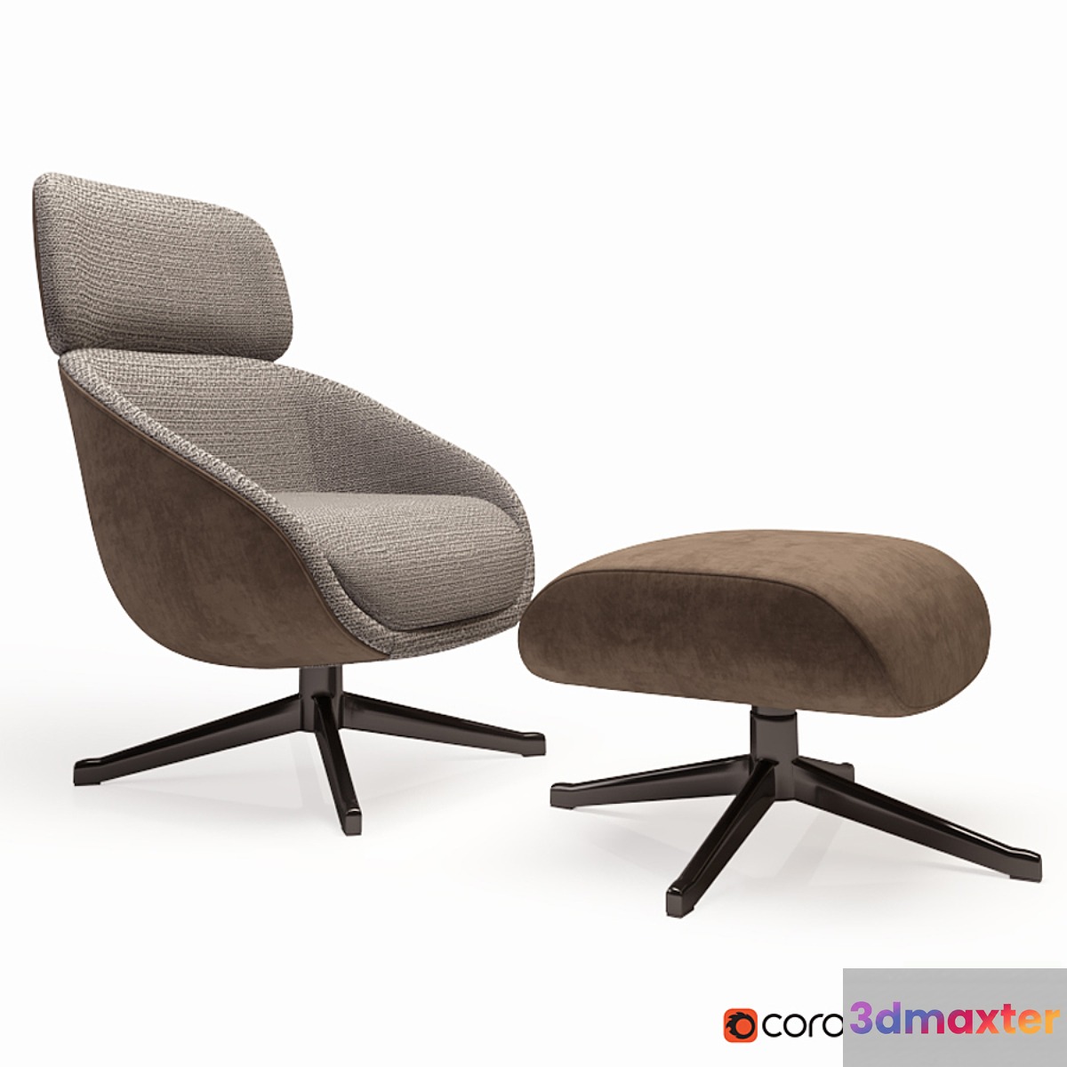 Minotti Russell armchair 3D Max