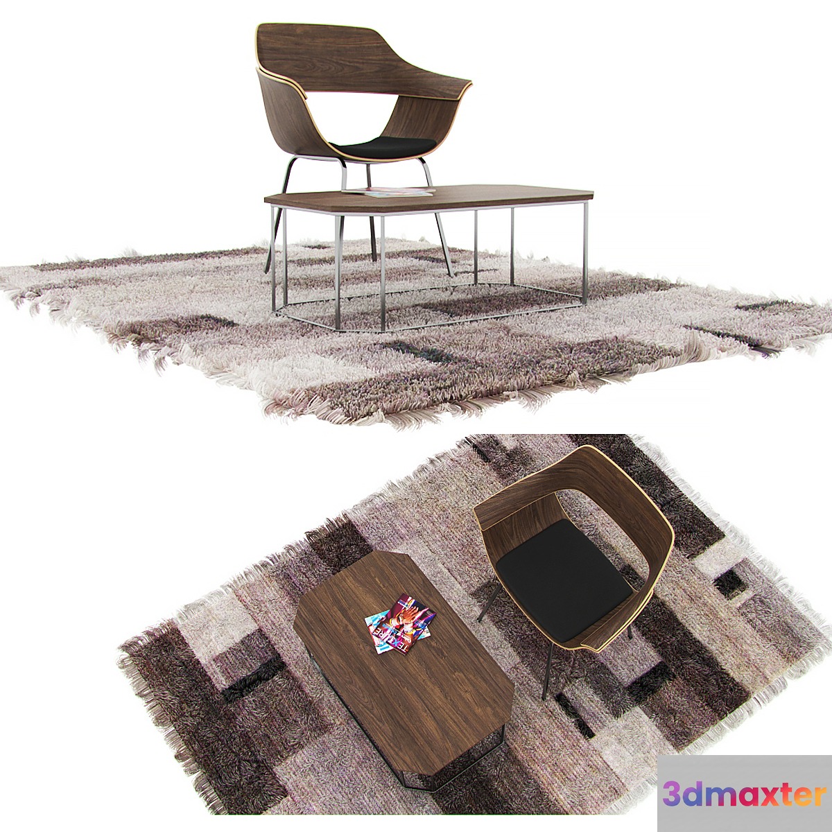 Chair + Table + Carpet