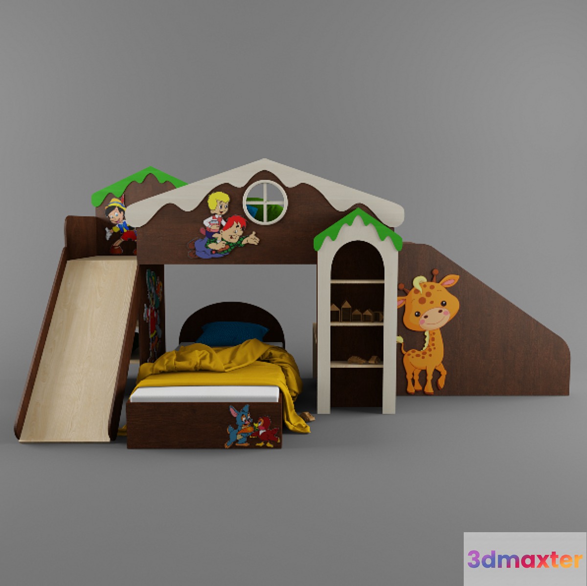 Children's bed 3D Max