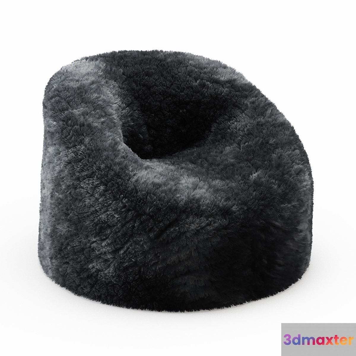 Sheepskin Beanbag Gray 3D Max
