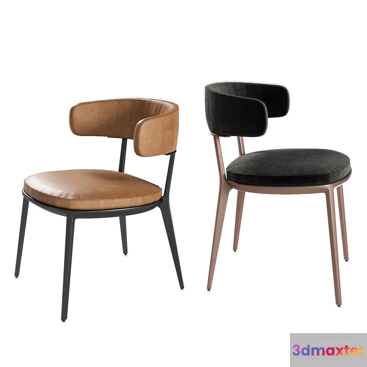 Maxalto Caratos chairs 3D Max