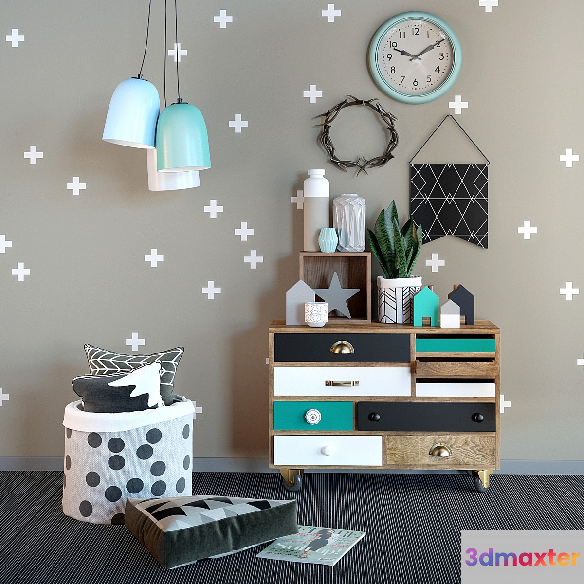 Scandinavian_set_004 3D Max