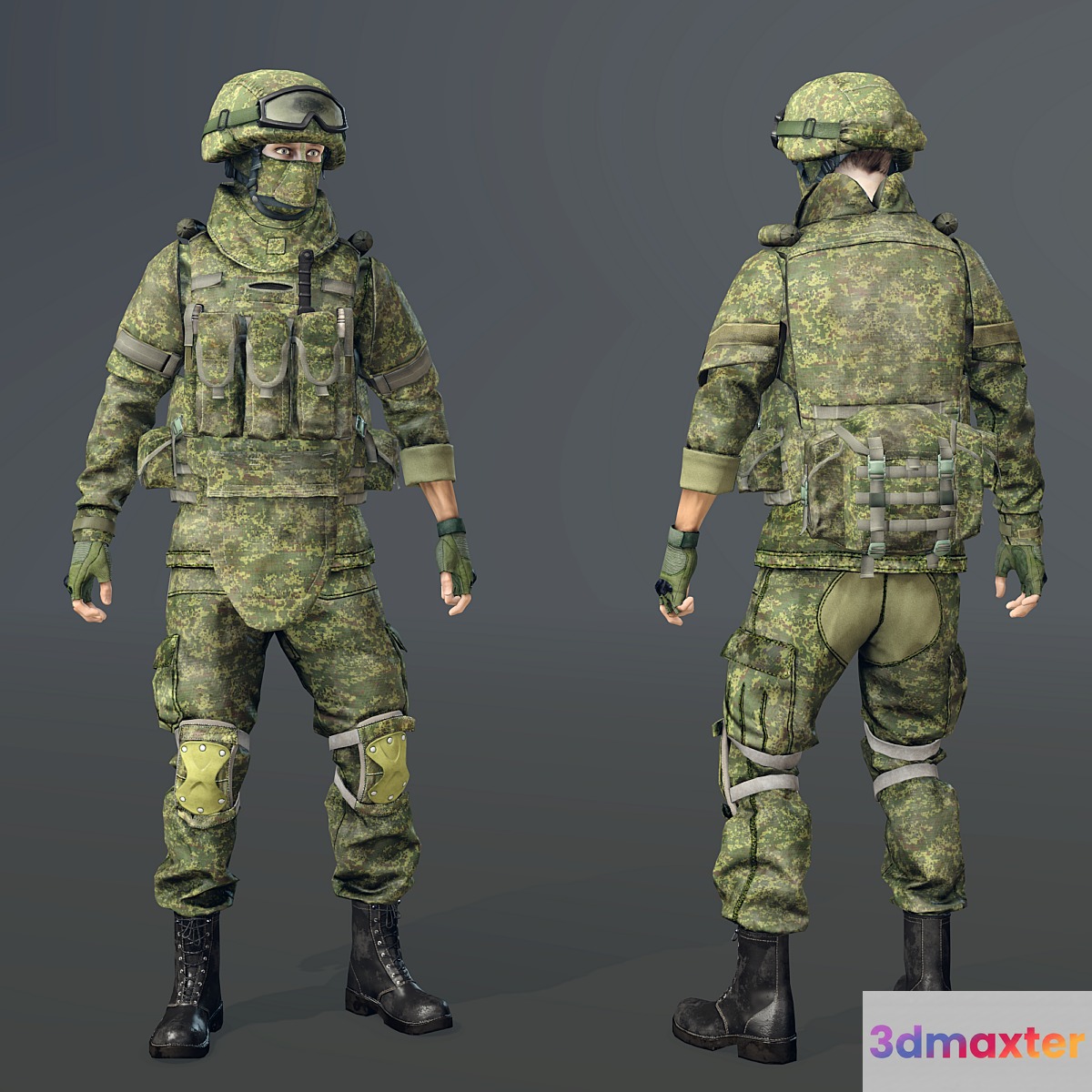 Soldier of the RF Armed Forces 3D Max