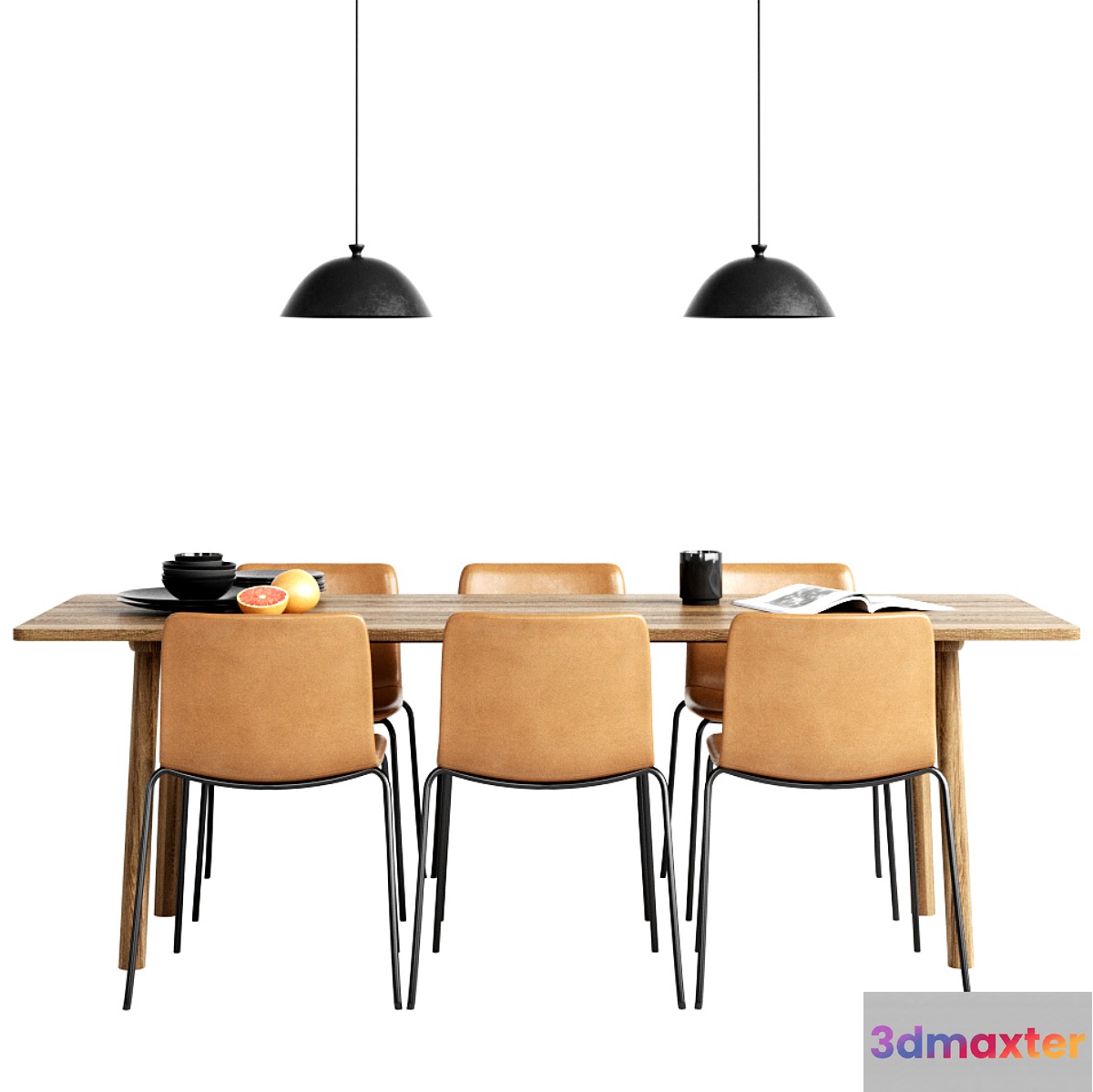 Fredericia Pato Chair & table Taro 3D Max