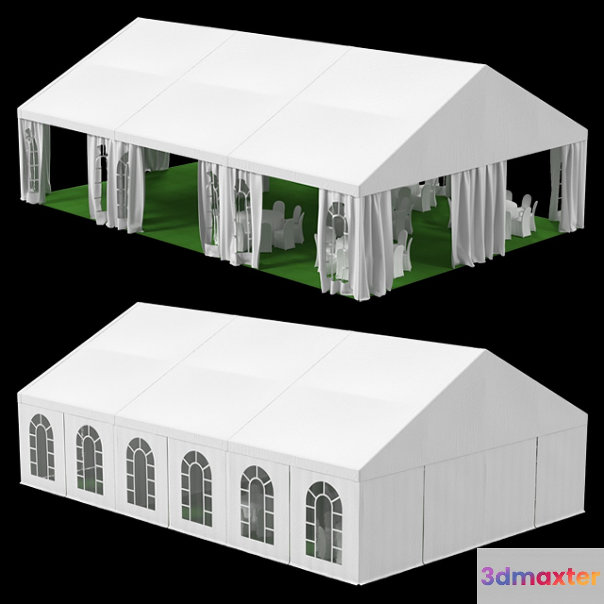 Tent 10x15m 3D Max