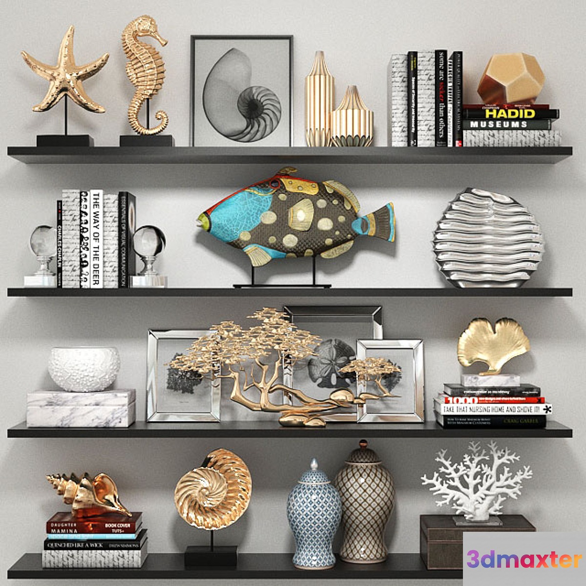 Decorative set on a sea theme