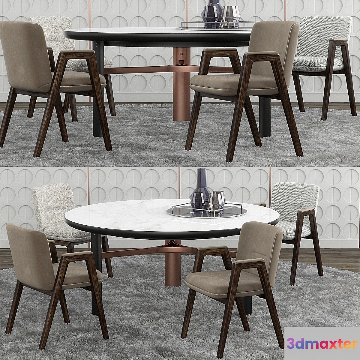 Minotti Lance chair set - No.2