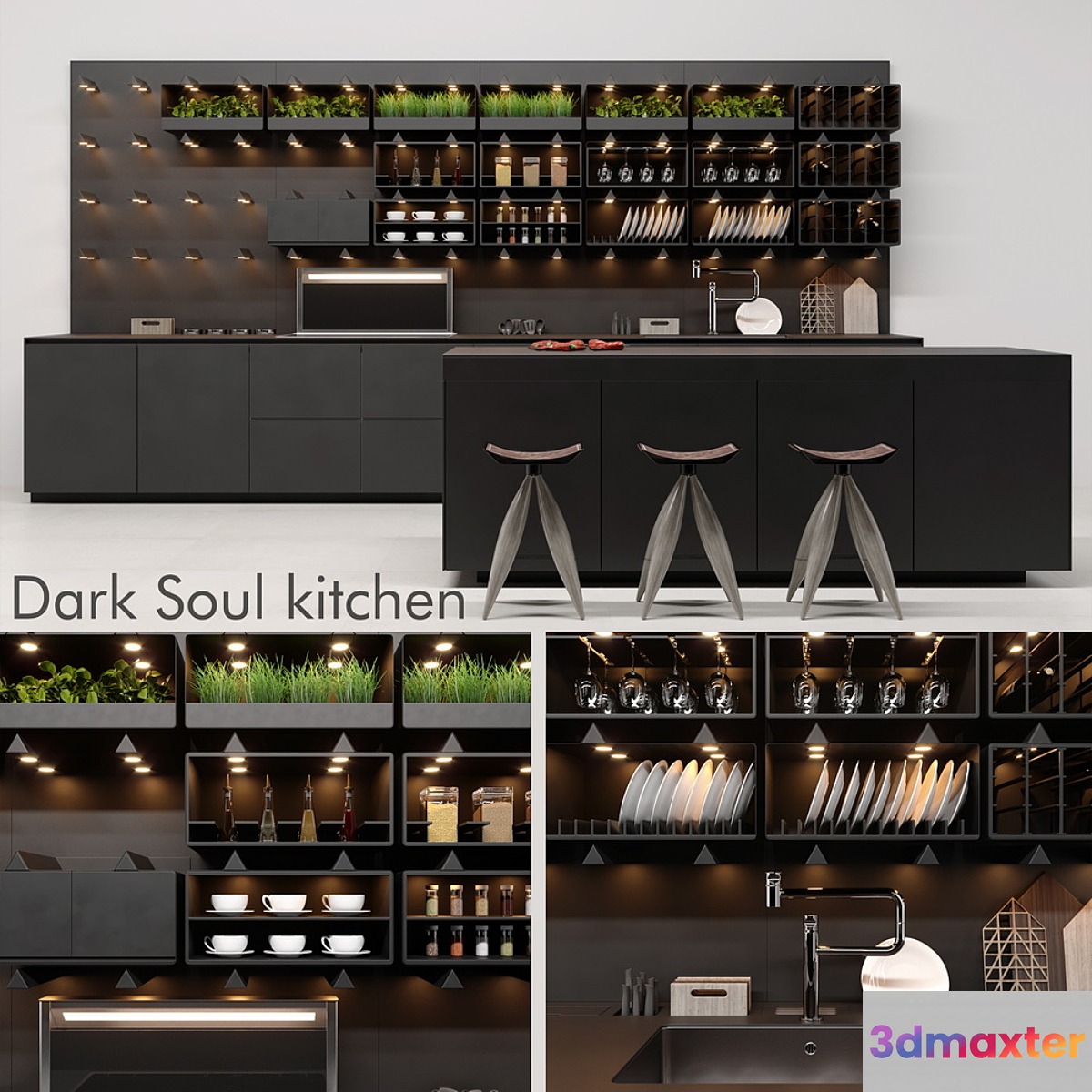 Kitchen DARK SOUL 3D Max