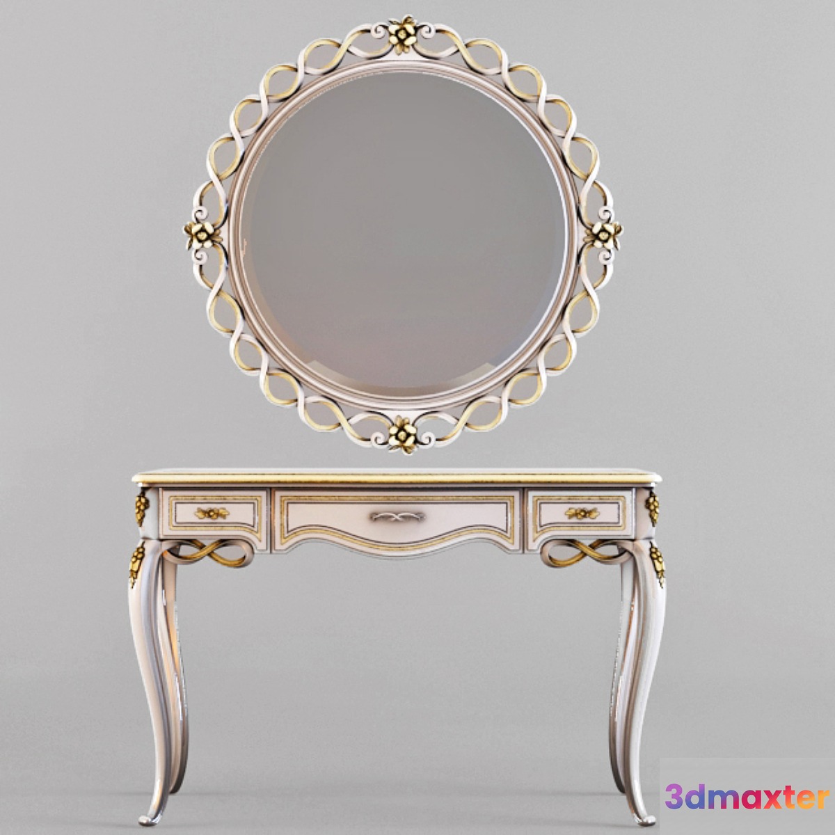 Desk and mirror Forever of Signorini & Coco factory 3D Max