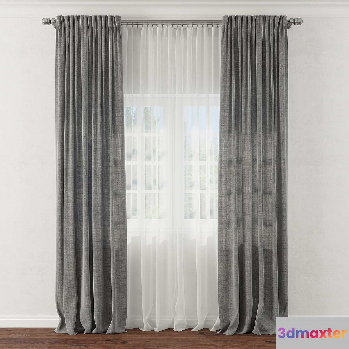 Curtain 27 3D Max