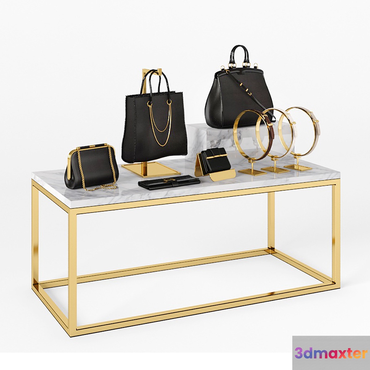 Accessories for boutique 3D Max