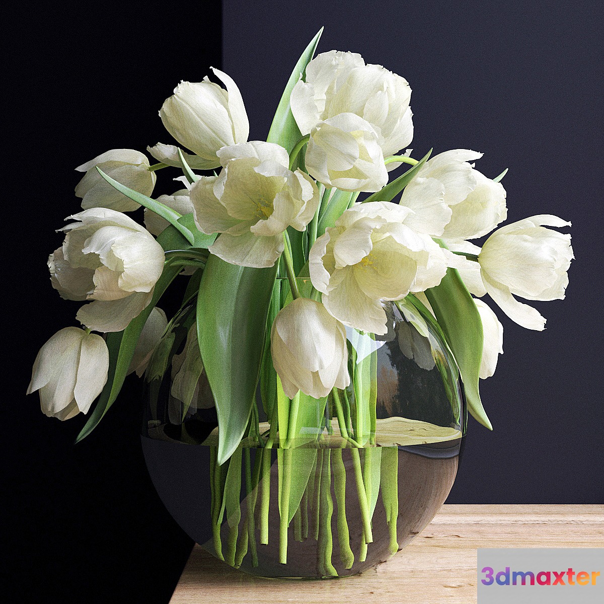 Bouquet of flowers in a vase 20 3D Max