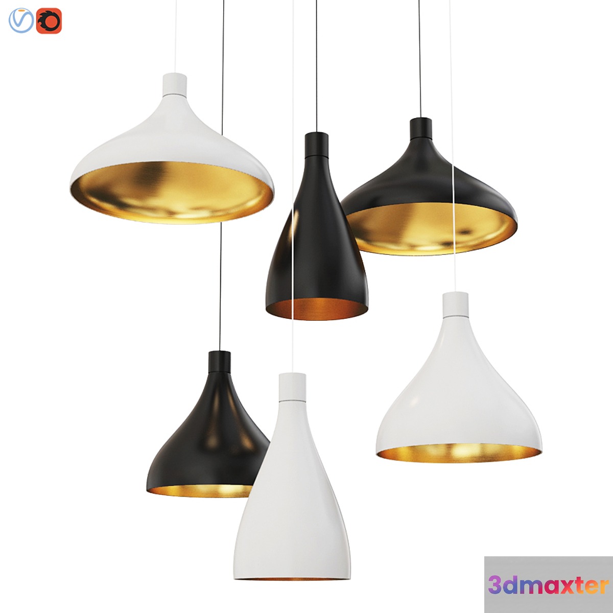 Swell pendant light Pablodesigns 3D Max