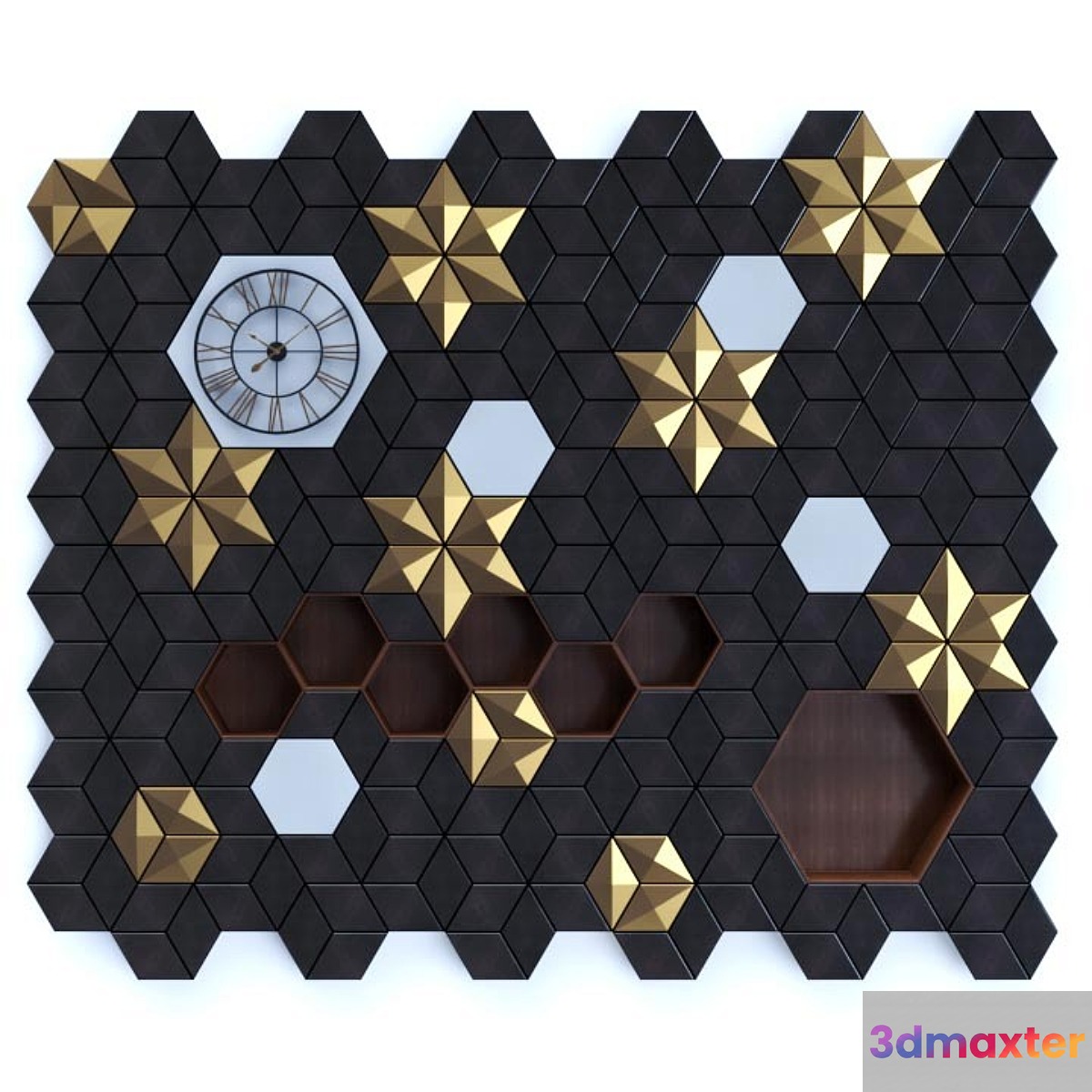Wall Decorative panels-001 3D Max