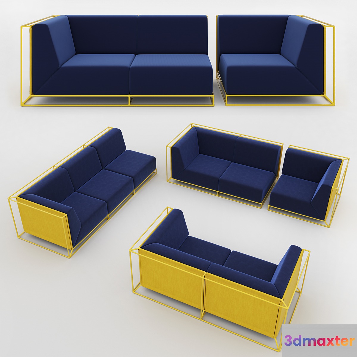 floating sofa 3D Max