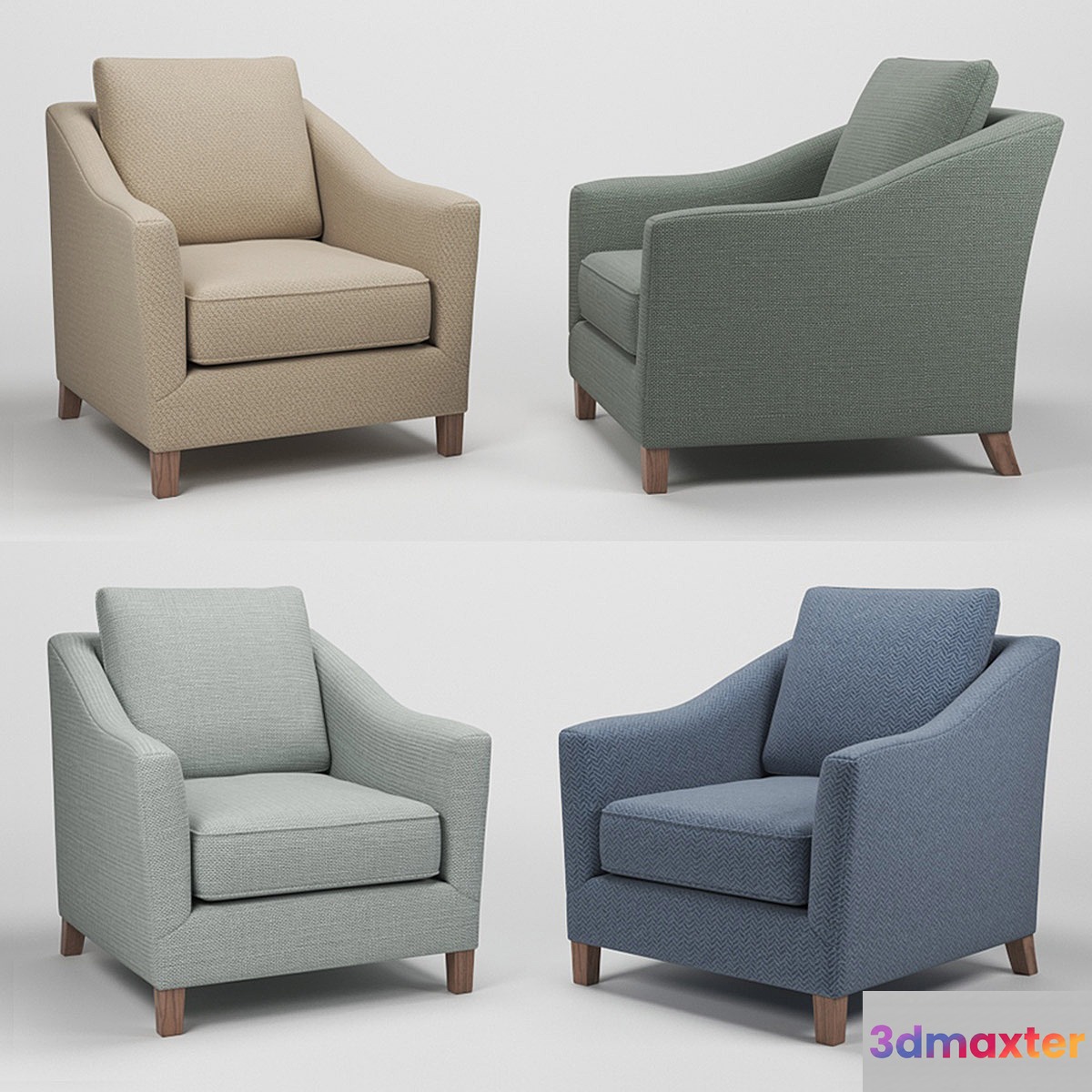 Crate & Barrel Keely Chair 3D Max