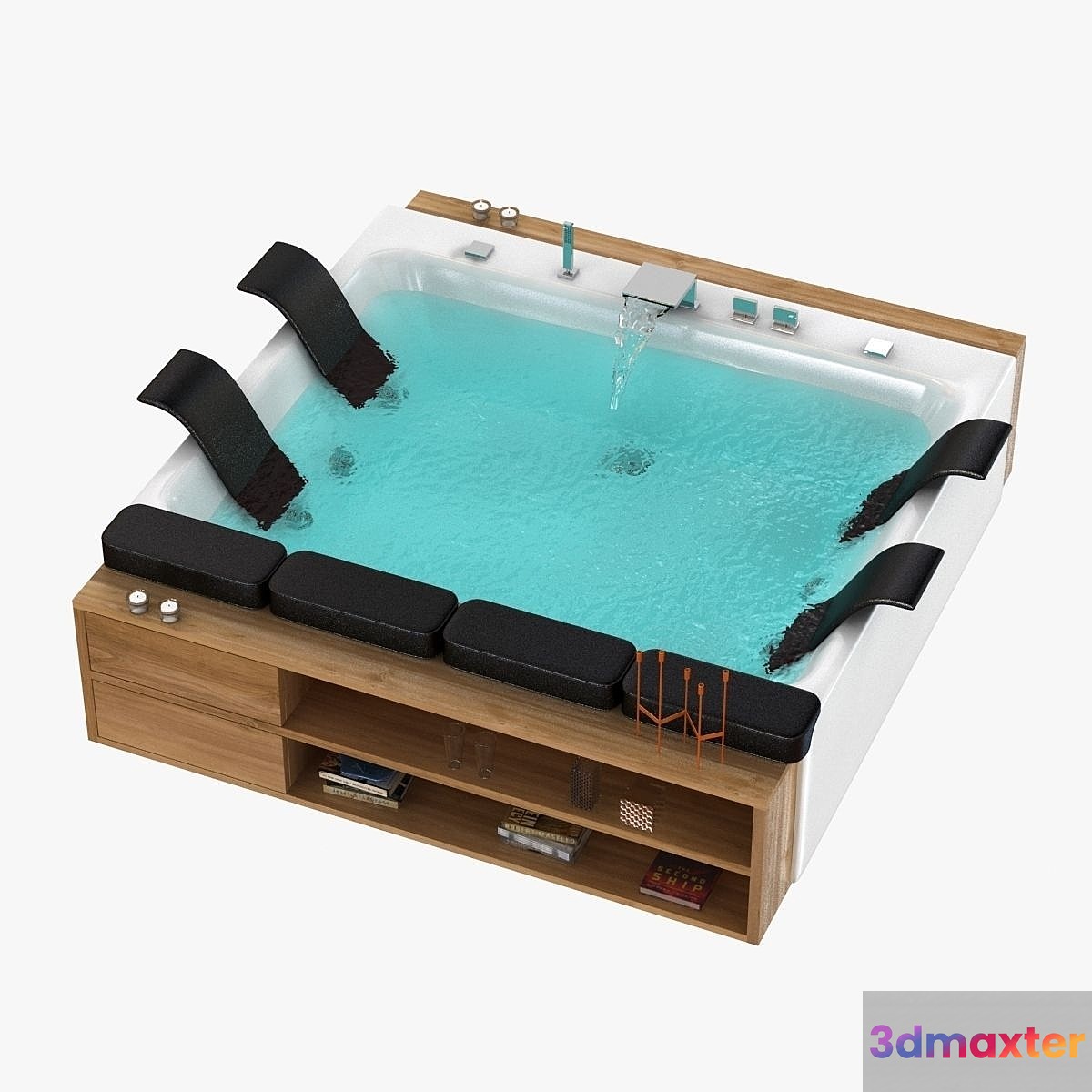 blubleu thai art bath jacuzzi 3D Max