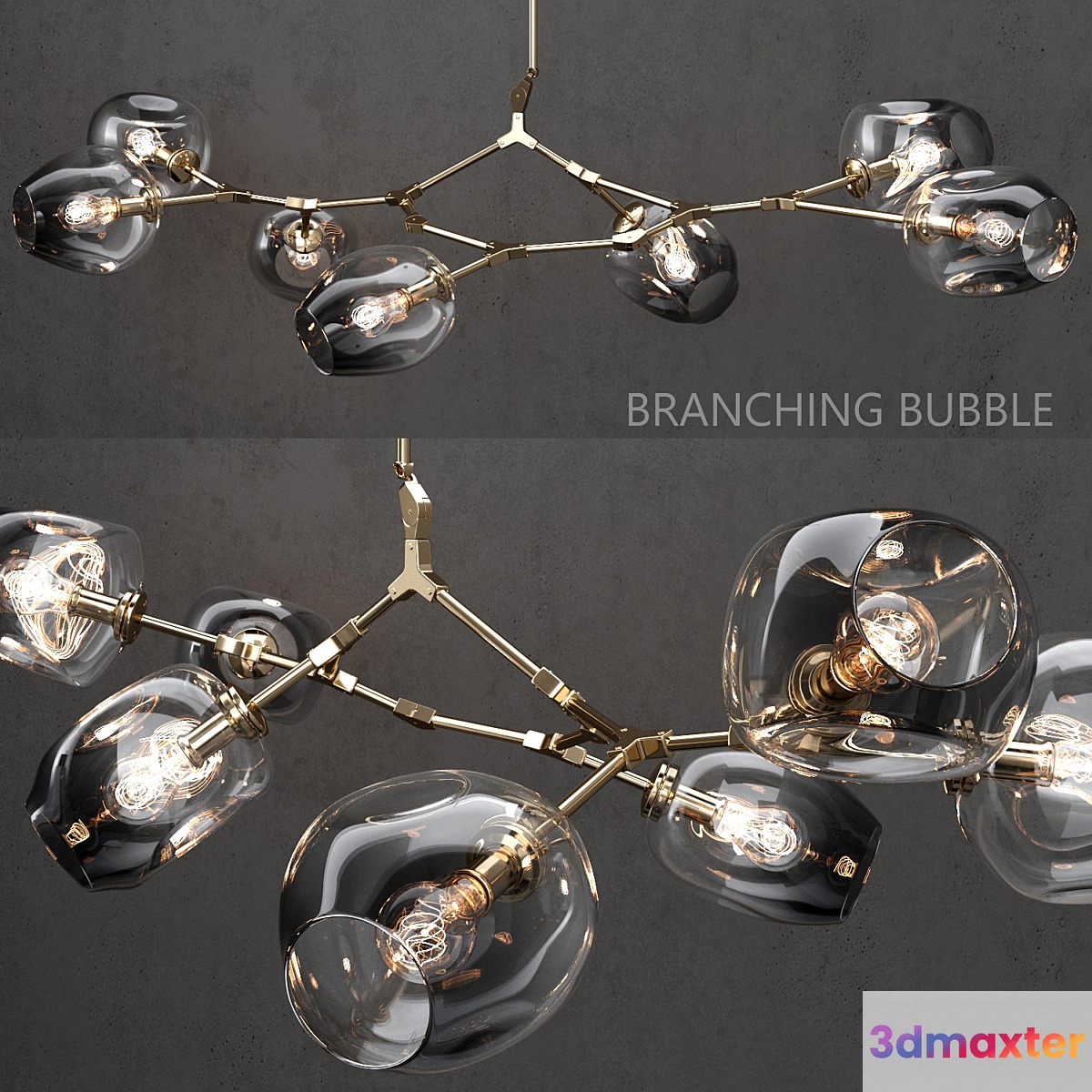 Branching bubble 7 lamps