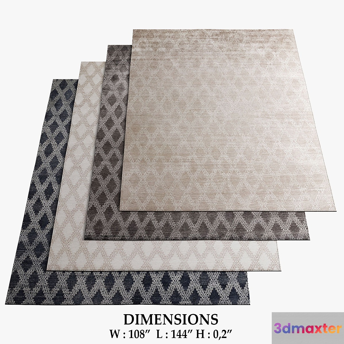 Restoration Hardware Rugs_104 3D Max