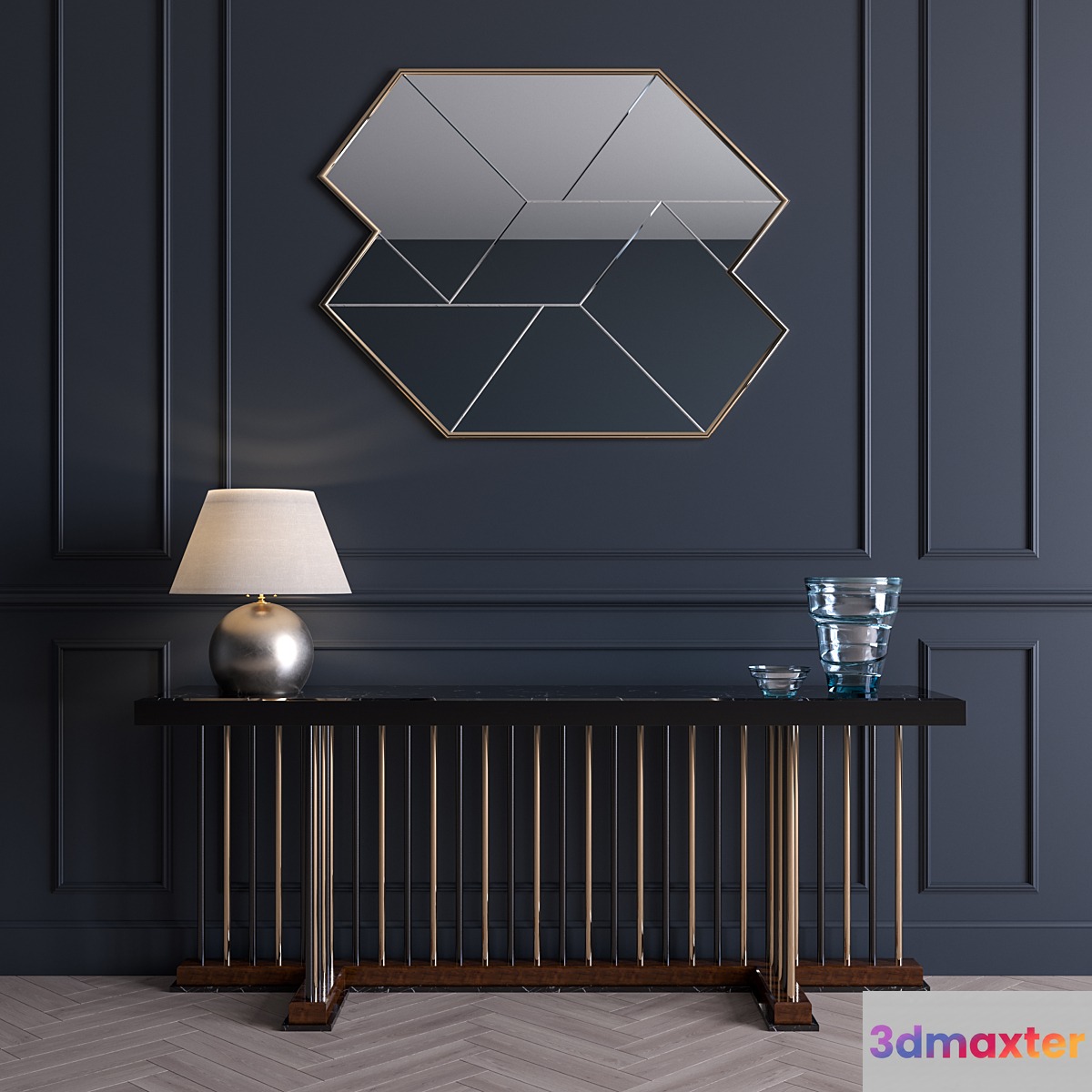 Schubert-Longhi Console 3D Max
