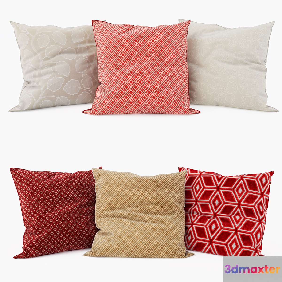 Thibaut - Decorative Pillows set 4 3D Max