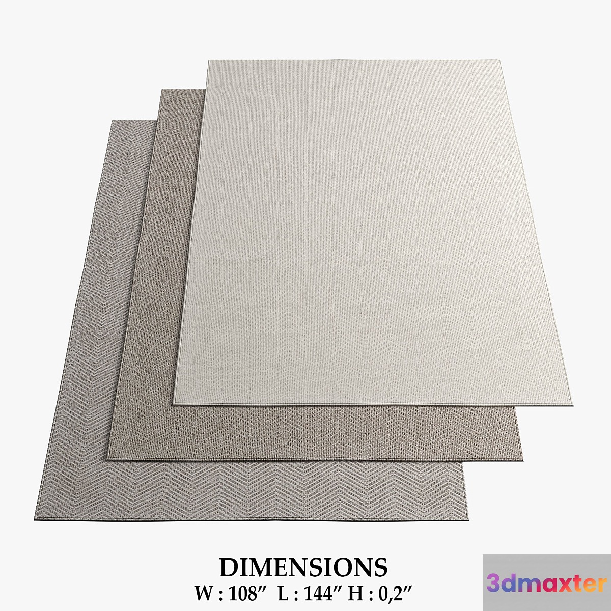 Restoration Hardware Rugs_107 3D Max