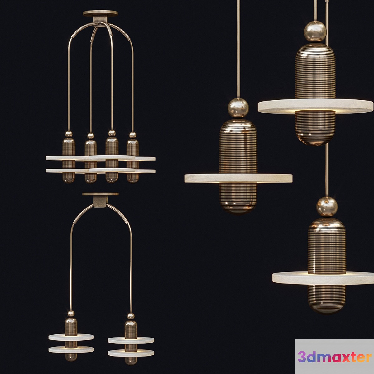 Apparatus Median pendant 3D Max