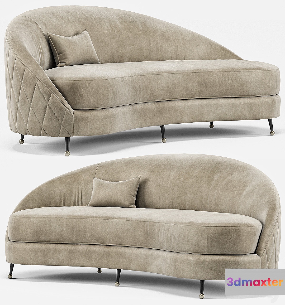 Nadine Sofa 3D Max