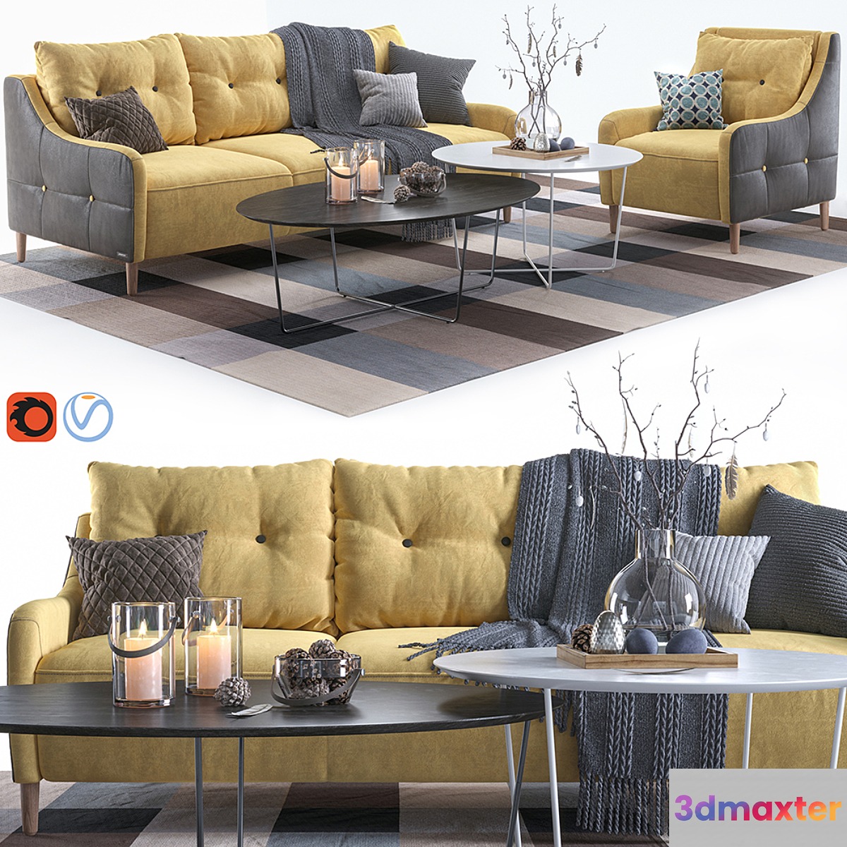 Jenson armchair and sofa #1