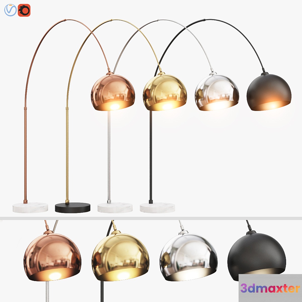Bow Large Floor Lamp Made - No.2