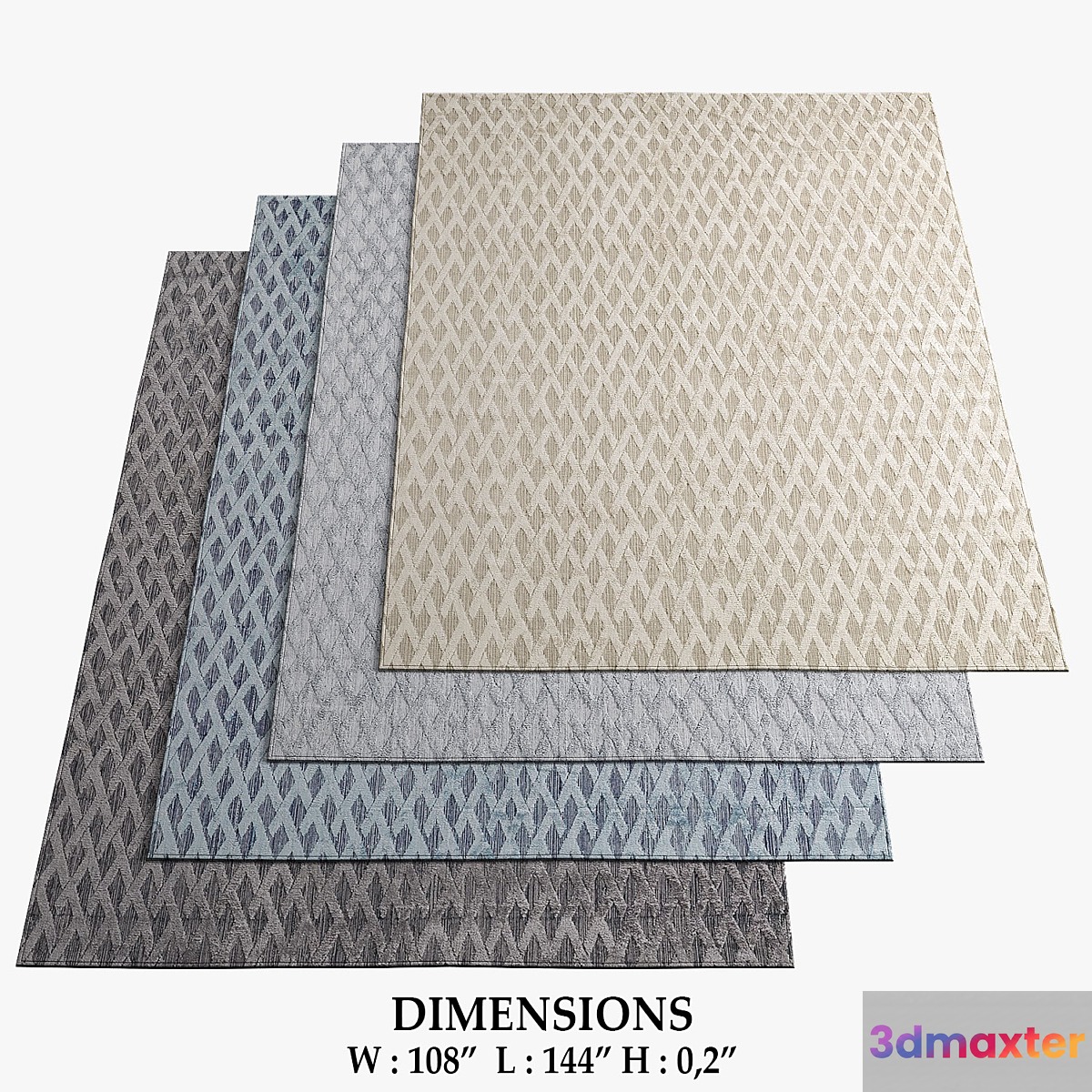 Restoration Hardware Rugs_122 3D Max