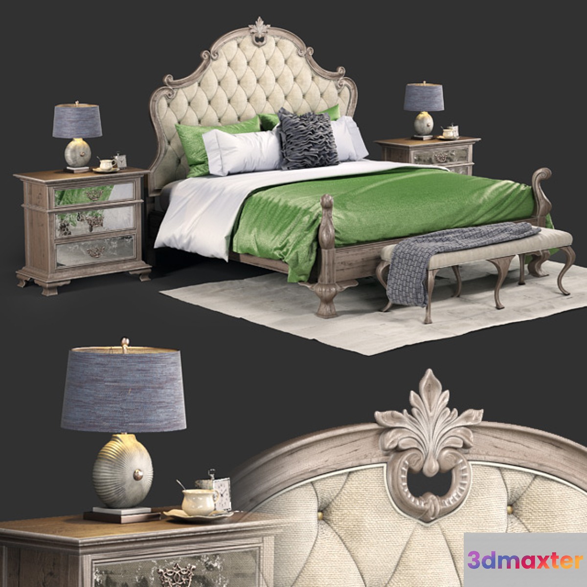 Campania Bachelor's Bedroom 370-HFR66