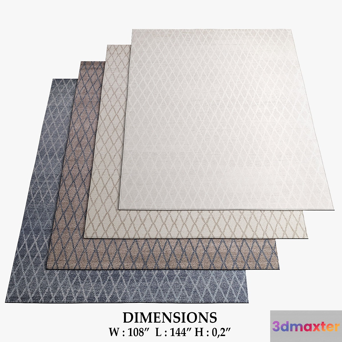 Restoration Hardware Rugs_129 3D Max