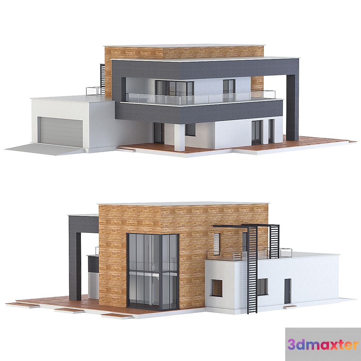 Modern house 3D Max