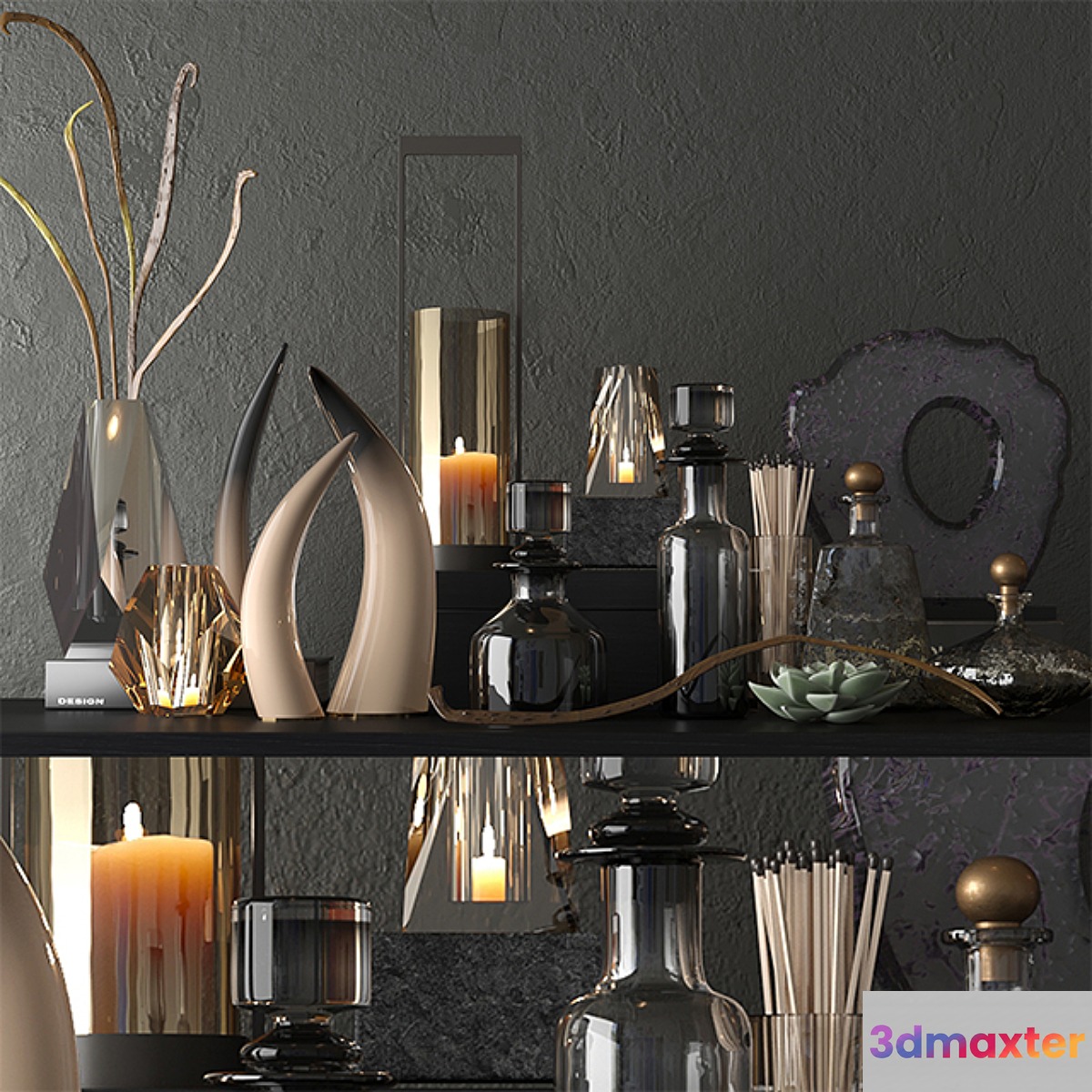 ARTERIORS Decorative Set 3D Max
