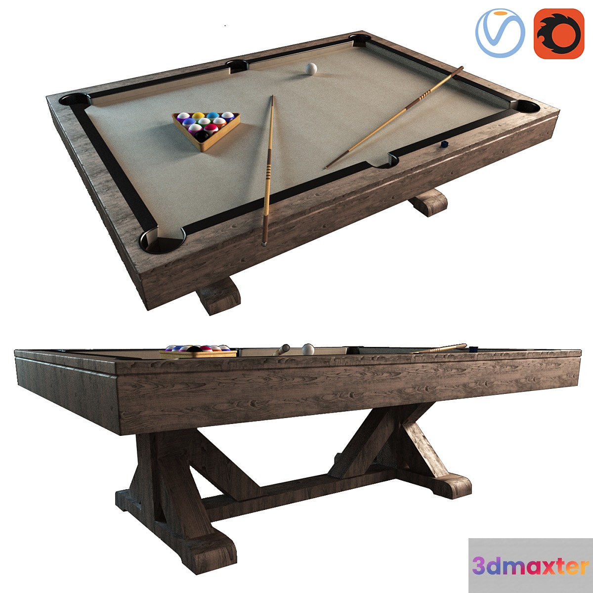 Pottery Barn Charleston Pool Table
