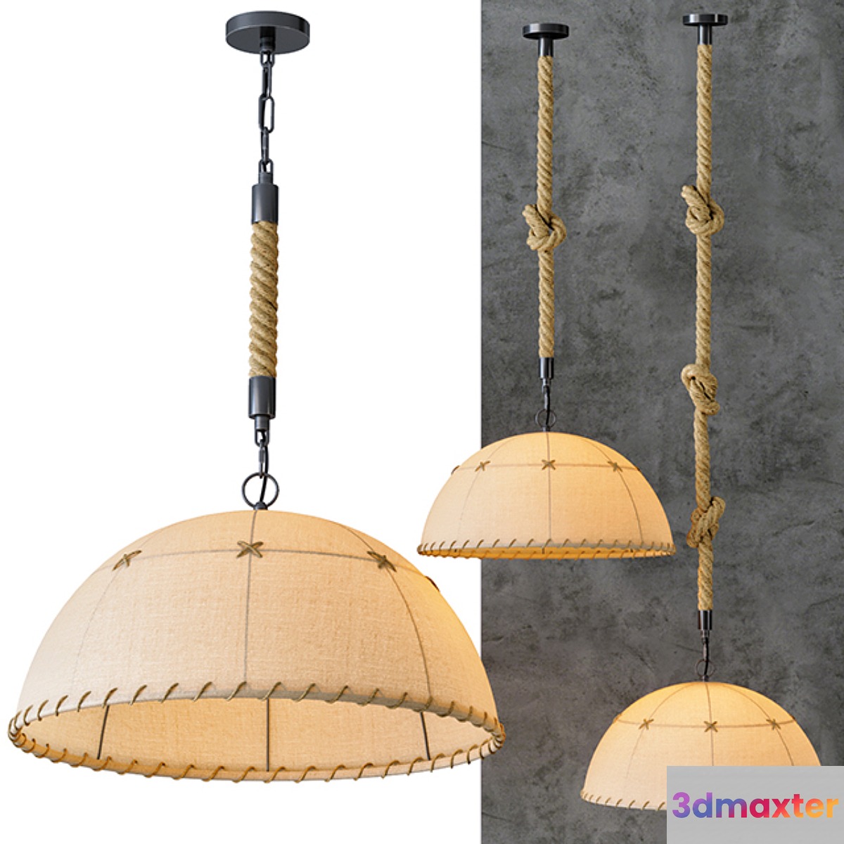 Chandelier Old Chad 2 3D Max