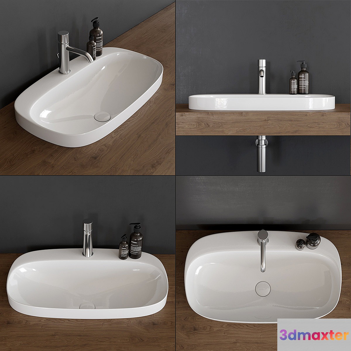 Washbasin Scarabeo Ceramiche Moon 5512